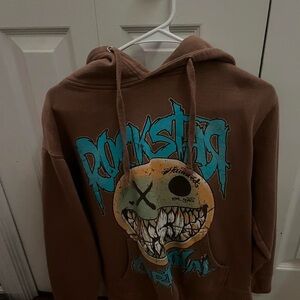 Rockstar Brown Graphic Hoodie